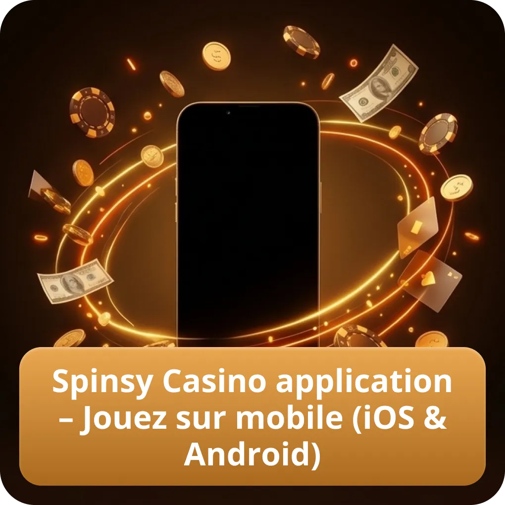 Spinsy Casino France application – jouez sur mobile iOS et Android