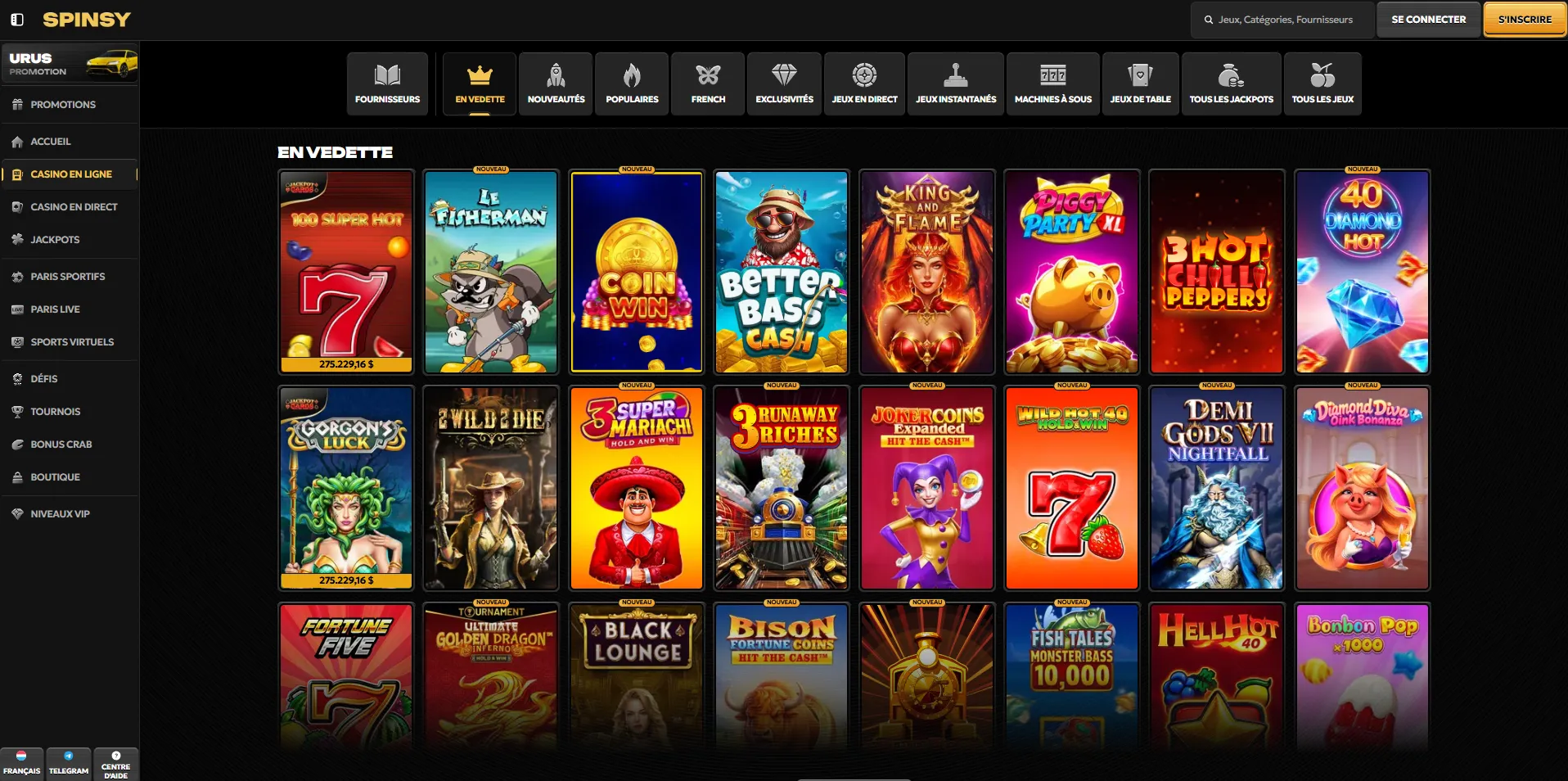 Spinsy Casino bonus : comment activer le code promo étape par étape
