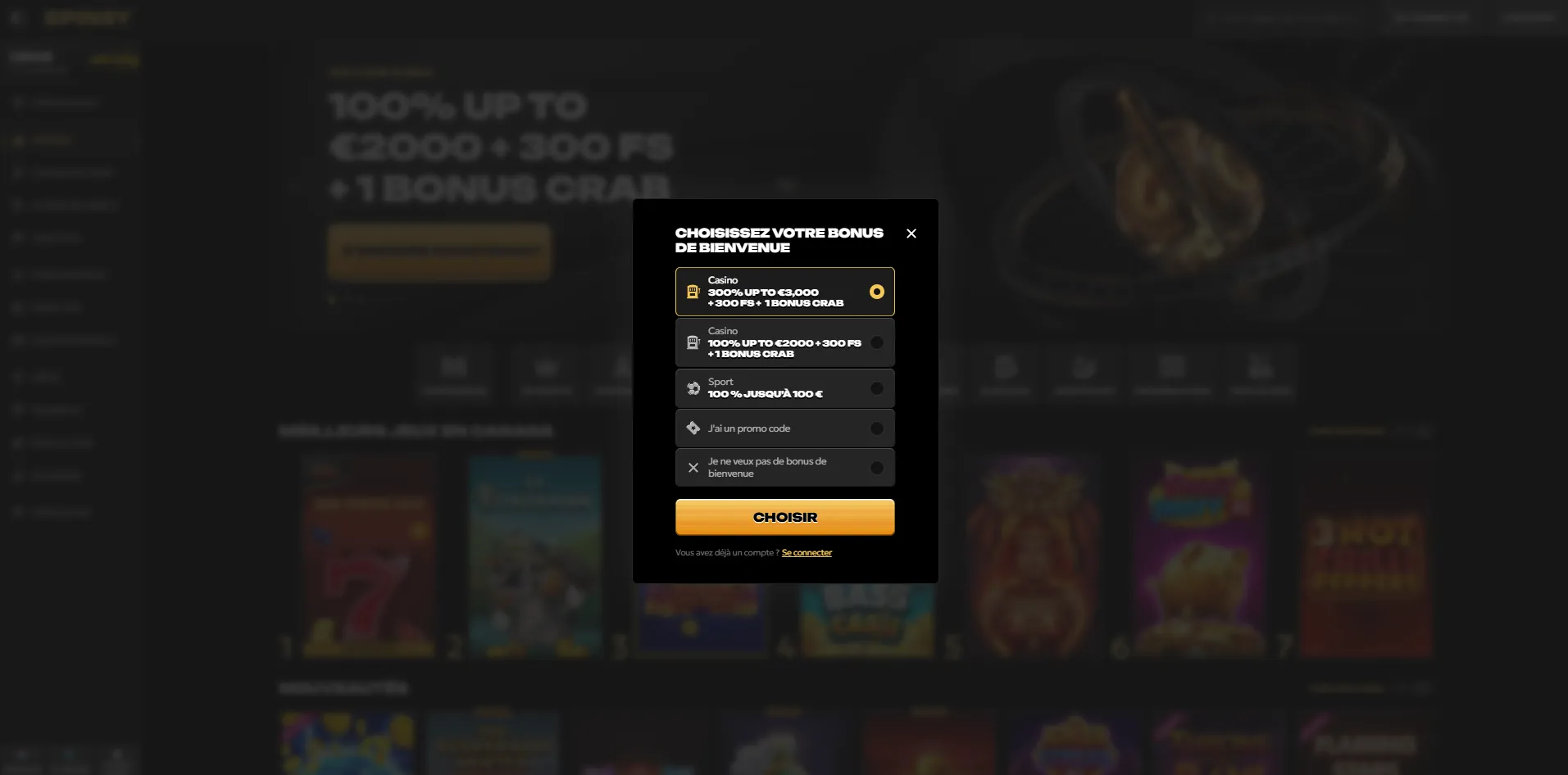 Spinsy Casino bonus : promotions régulières et avantages VIP