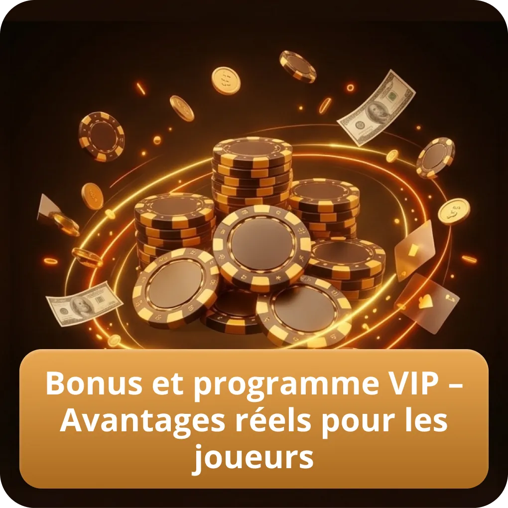 Bonus et programme VIP – Avantages réels pour les joueurs